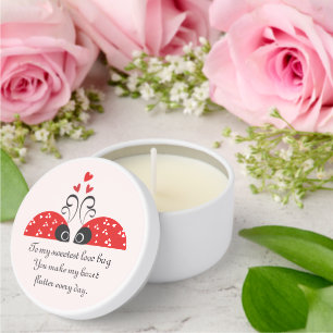 Sweetest Love Bug Mini Candle Favors