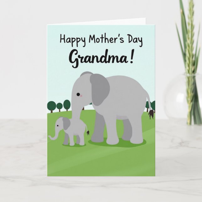 Sweetest Mom Animal Art Card (Front)