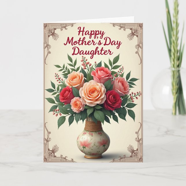 Sweetest Mom Bouquet Card (Front)