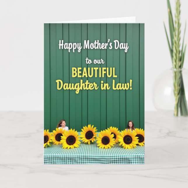 Sweetest Mom Bright Yellow Card (Front)