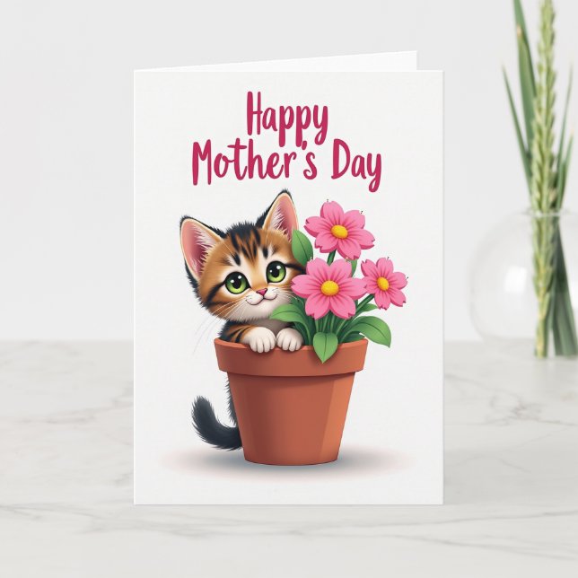 Sweetest Mom Cats Day Out Card (Front)