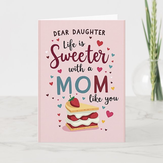 Sweetest Mom Dessert Card (Front)