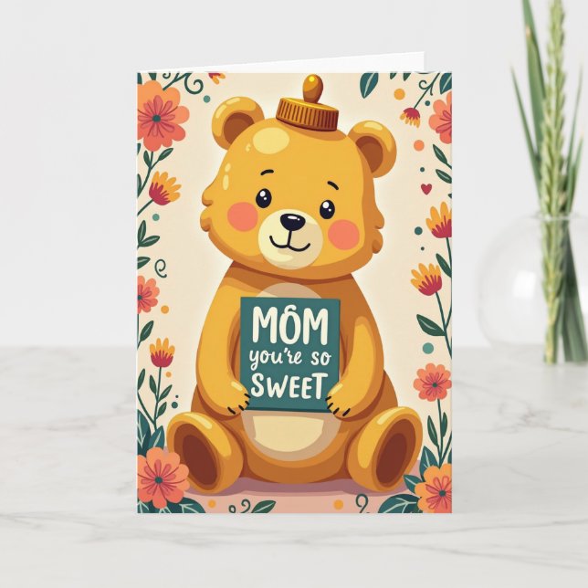 Sweetest Mom Ever Greeting Card (Front)