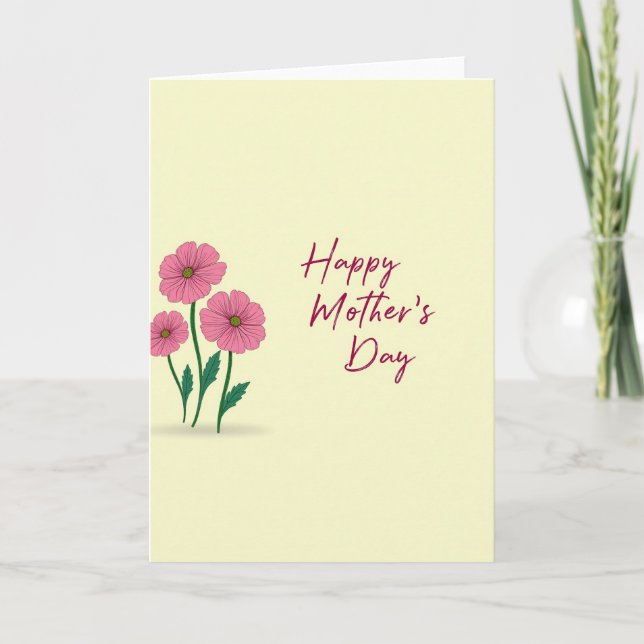 Sweetest Mom Floral Art Card (Front)