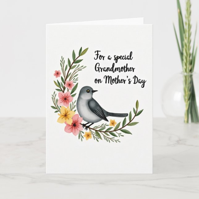 Sweetest Mom Floral Branch Card (Front)