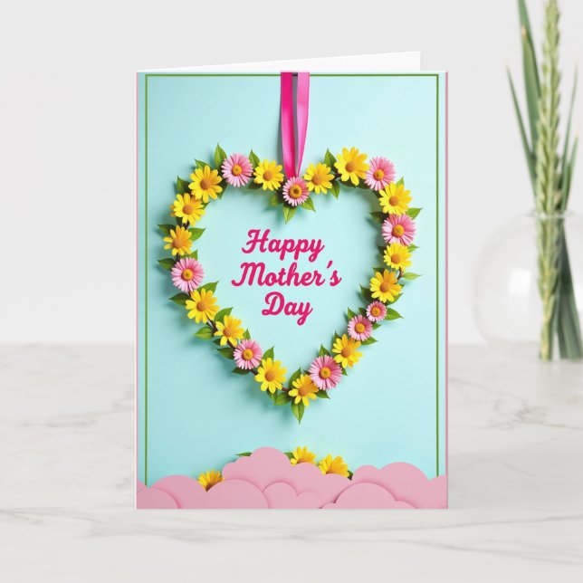 Sweetest Mom Floral Card (Front)