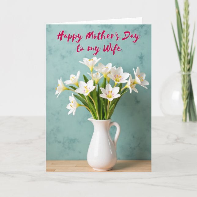 Sweetest Mom Flower Art Card (Front)