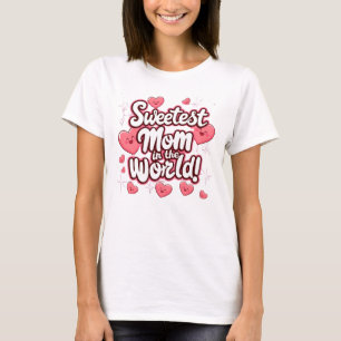 Sweetest Mom in the World" T-shirt