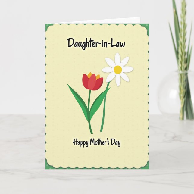 Sweetest Mom Polka Dot Frame Card (Front)