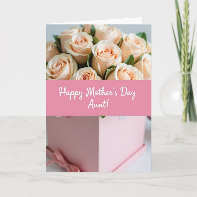 Sweetest Mom Rose Display Card (Front)