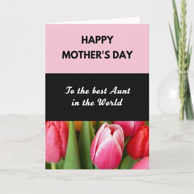 Sweetest Mom Vibrant Flower Card (Front)