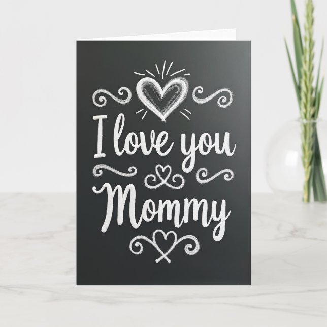 Sweetest Mommy Chalkboard Card (Front)