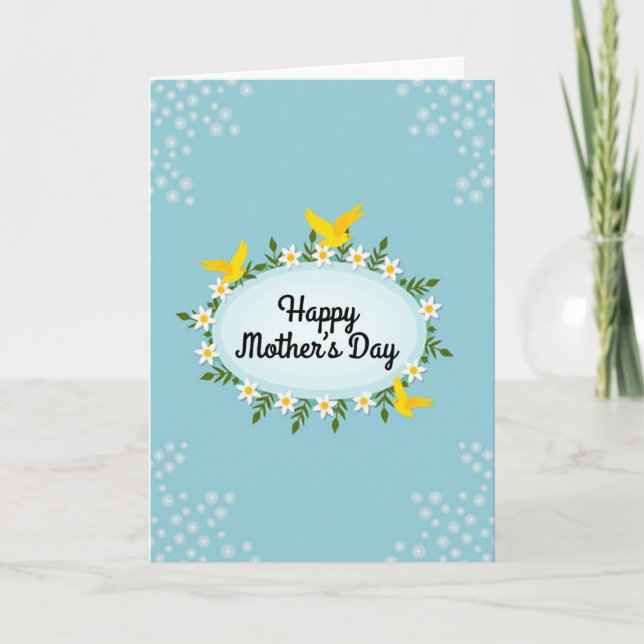 Sweetest Mothers Day Birds Card (Front)