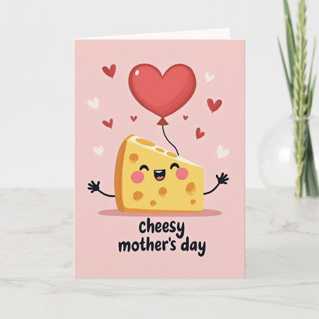 Sweetest Mothers Day Cheese Card (Front)