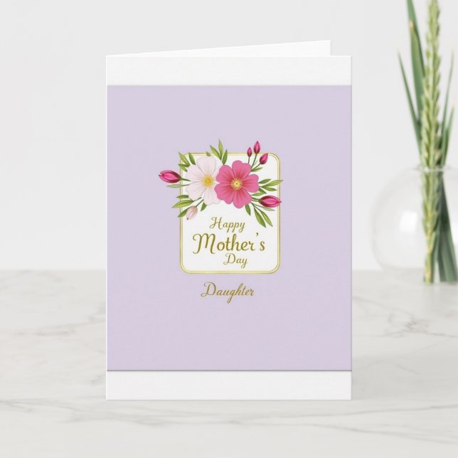 Sweetest Mothers Day Daughter Card (Front)