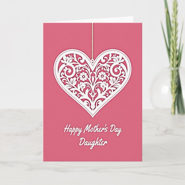 Sweetest Mothers Day Filigree Card (Front)