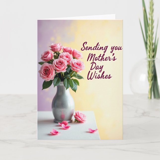 Sweetest Mothers Day Flower Card (Front)