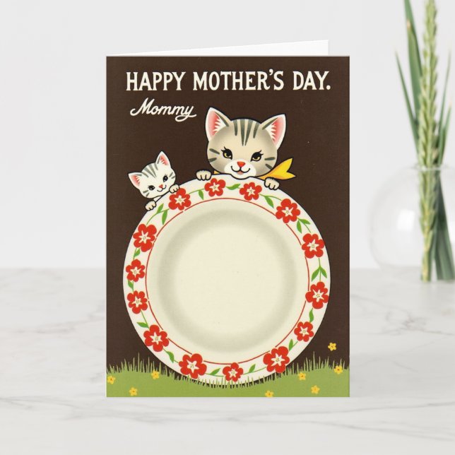 Sweetest Mothers Day Kitten Card (Front)