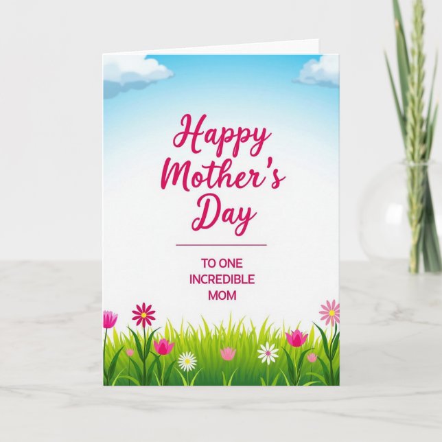 Sweetest Mothers Day Scene Card (Front)