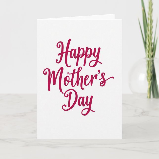 Sweetest Mothers Day Script Card (Front)