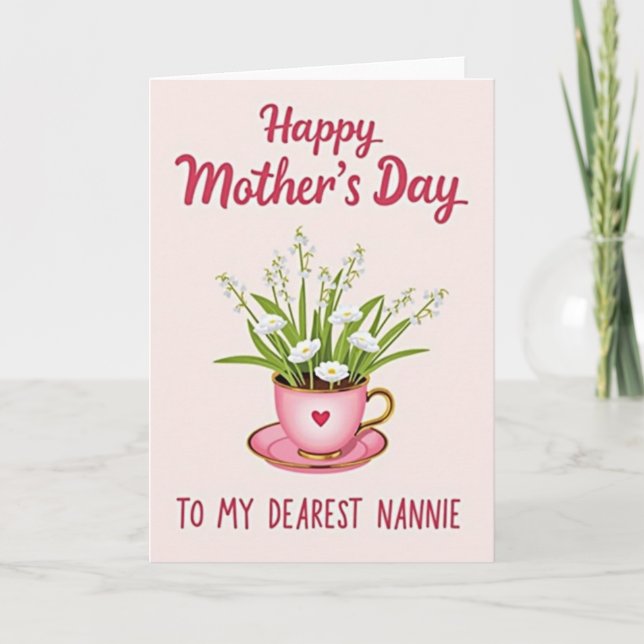 Sweetest Nannie Mothers Day Card (Front)