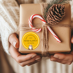 Sweetest Noel Elegant Christmas Baking Label