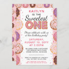 SWEETEST ONE Pink Iced Donuts Baby First Birthday