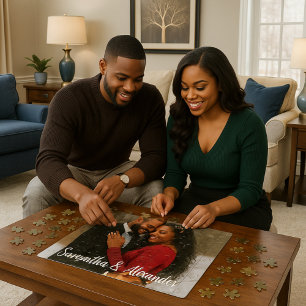 Sweetest Part of My Story Romantic Couple Photo  Jigsaw Puzzle