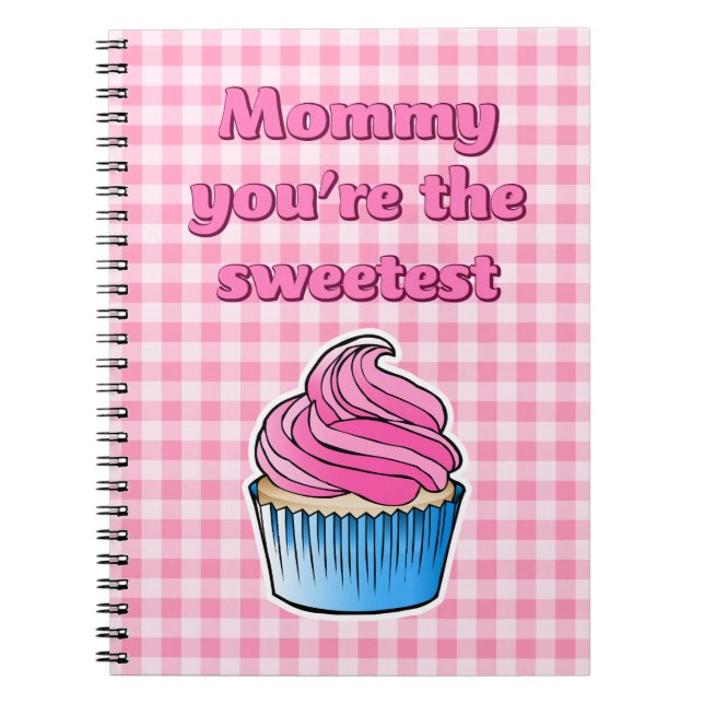 Sweetest Pink Cupcake Notebook (Front)