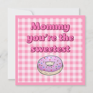 Sweetest Pink Donut Card