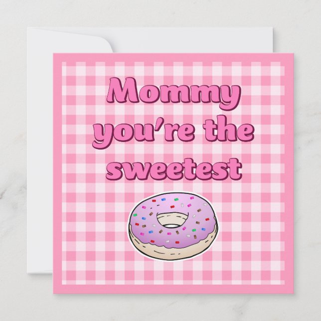Sweetest Pink Donut Card (Front)