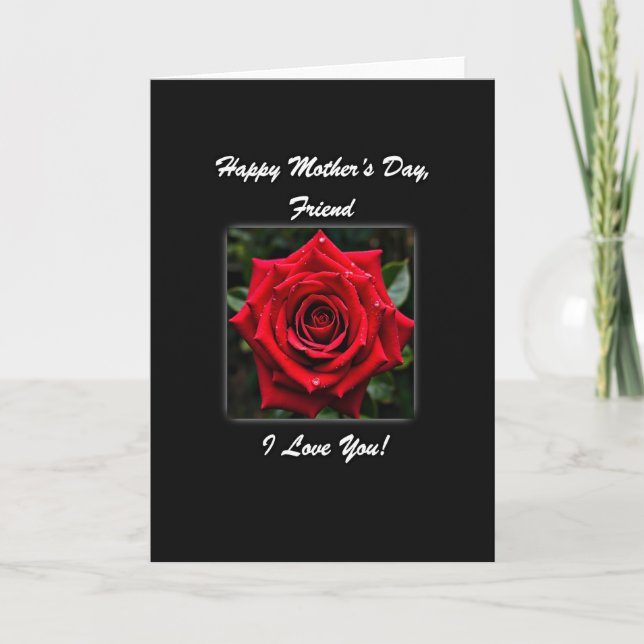 Sweetest Rose Mothers Day Card (Front)