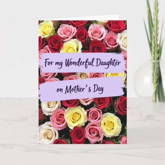 Sweetest Roses Mothers Day Card (Front)