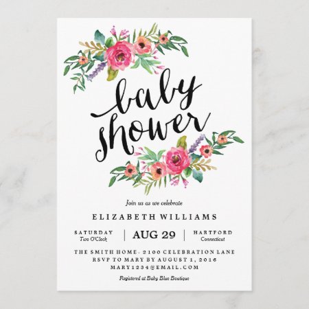 Sweetest Summer Baby Shower Invitation