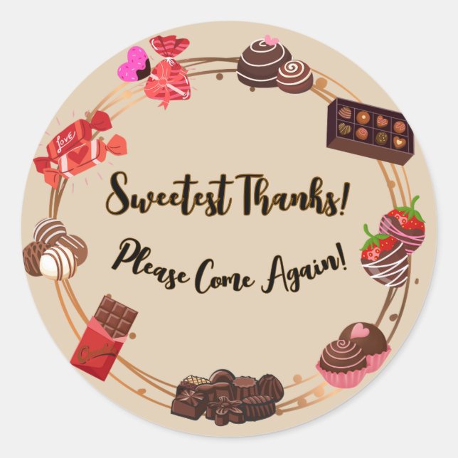 Sweetest Thanks Sticker (Front)