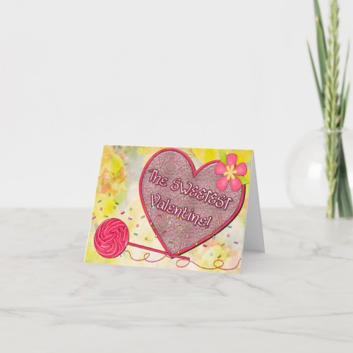 Sweetest Valentine Custom Greeting Holiday Card