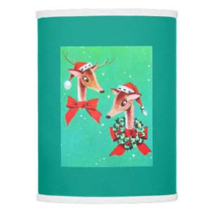 Sweetest Vintage Mid Century Mod Retro Reindeer Lamp Shade