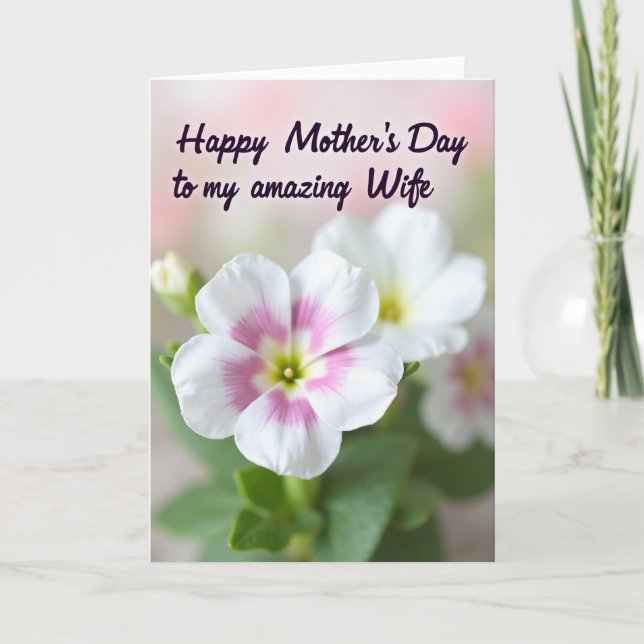 Sweetest Wife Mothers Day Card (Front)