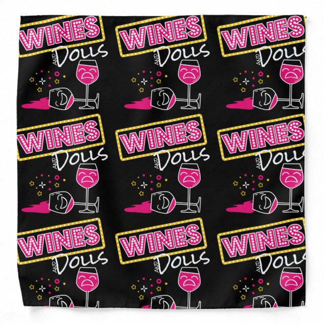 Sweetest Winey Pup Bandana (Front)