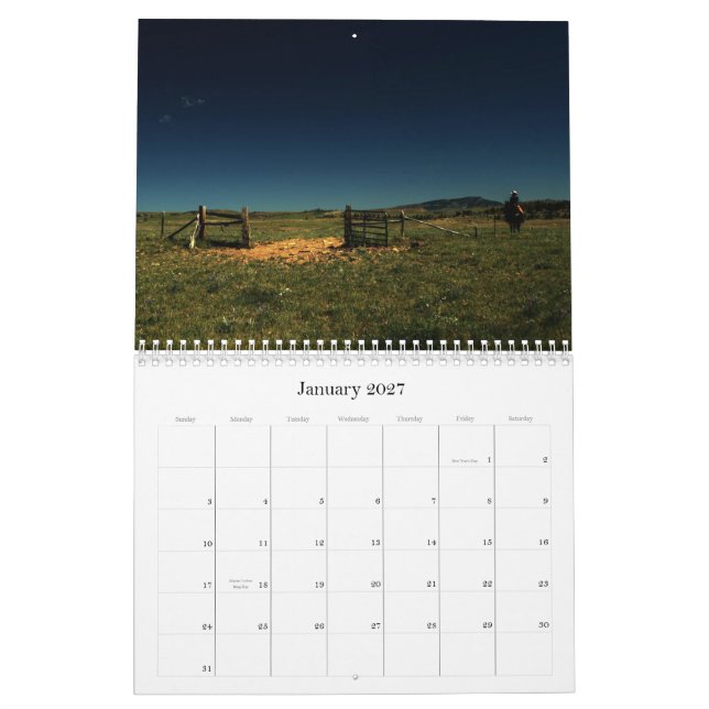 Sweetgrass Ranch 2011 Calendar (Jan 2027)