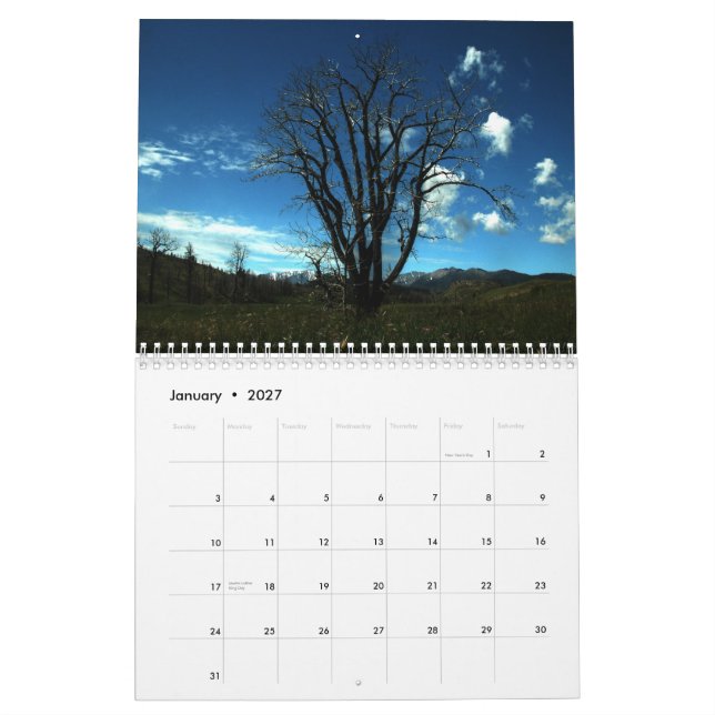Sweetgrass Ranch 2012 Calendar (Jan 2027)