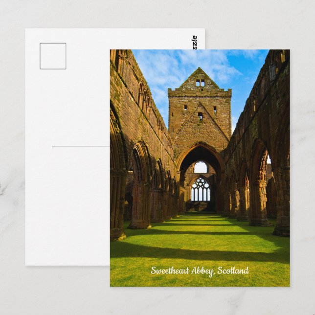 Sweetheart Abbey, Scotland Postcard (Front/Back)