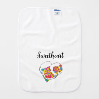 Sweetheart Baby Bib by lydia's art sangria.com