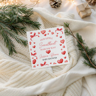 Sweetheart Baby Shower Napkin Design