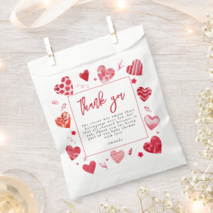 Sweetheart Baby Shower Thank you Favor Bag