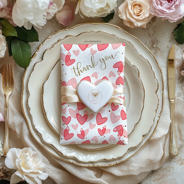 Sweetheart Baby Shower Valentine  Napkins (Sweetheart Valentine,baby shower,party birthday,baby shower invitation,baby shower napkins,thank you)