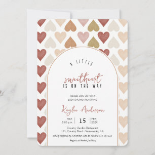 SWEETHEART Baby Shower Valentines invitation