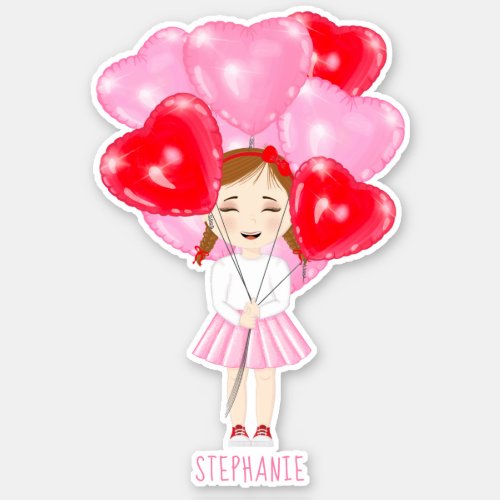 Sweetheart Balloon Birthday  Sticker