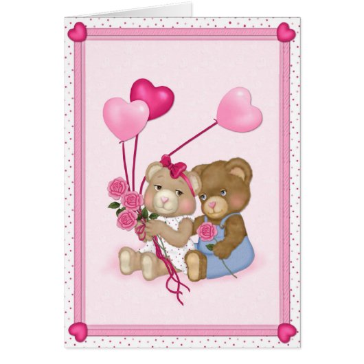 Sweetheart Bears - blank inside Cards (Front)