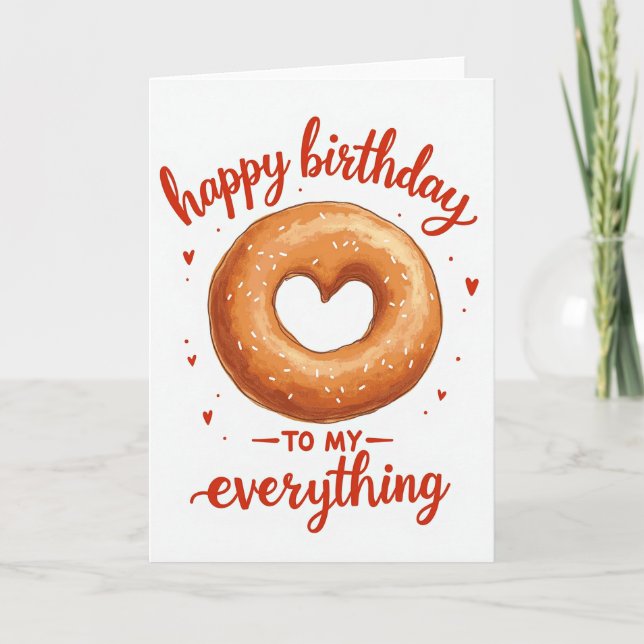 Sweetheart Birthday Donut Card (Front)